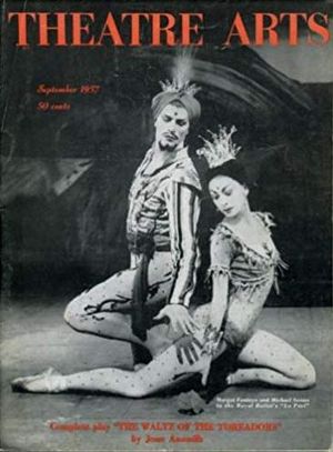마이클 소메스와 마고 폰테인, Theatre Arts Magazine 1957년 9월