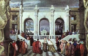 "16세기 베네치아 휴일." 실현되지 않은 유희의 무대 디자인 by 알렉상드르 베누아