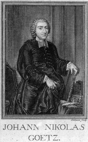 요한 니콜라우스 괴츠, 1755년 그림