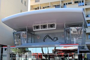 2017년 모나코 그랑프리에서 설치된 포디엄