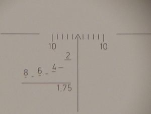 ZRAK ON-M76 4× 5°10′ 레티클 레이아웃.