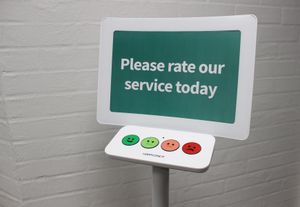 단일 항목 4점 HappyOrNot 고객 만족 피드백 터미널