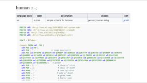 위키데이터의 인간 엔티티 스키마