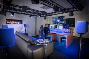 독일 하노버의 한 미디어 회사에 있는 돌비 애트모스 스튜디오