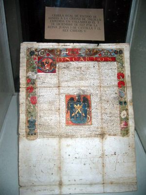 문장을 부여하는 왕실 칙령