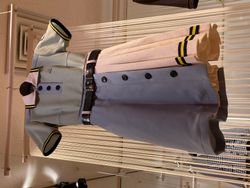 롯폰기 뮤지엄에서 열린 히나타자카46 전시회 "WE R!"에 전시된 『Am I ready?』 의상 (2024년 5월 13일 촬영)