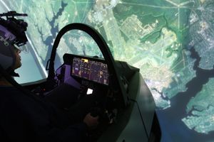 F-35 조종석 시뮬레이터