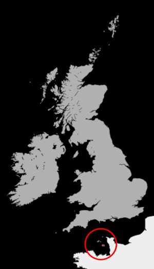 채널 제도 지도