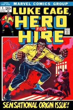 Luke Cage, Hero for Hire #1 (1972년 6월 발행일), 루크 케이지의 데뷔. 표지 그림은 존 로미타 시니어가 담당했다.