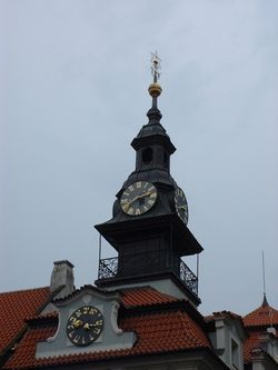 유대 구청의 시계탑