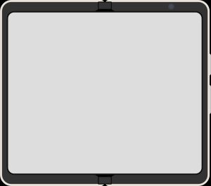 픽셀 폴드 포슬린 색상의 펼쳐진 모습 다이어그램