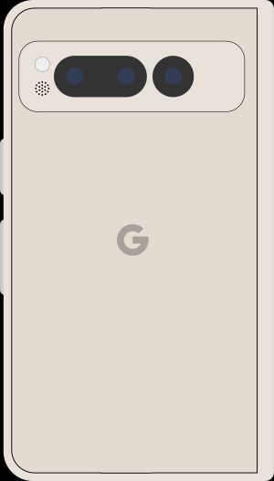 픽셀 폴드 포슬린 색상의 후면 다이어그램