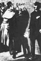 셜록 홈즈와 존 왓슨의 첫 만남을 묘사한 삽화