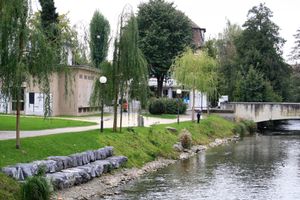 뒤벤도르프를 흐르는 글라트강.