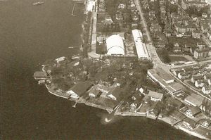 1939년 스위스 국립 전시회의 란디되르플리, 발터 미텔홀저의 항공 사진