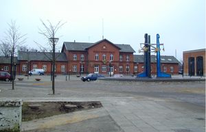 비보르 역의 정면