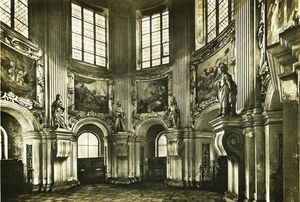 20세기 초 레그니차의 세례 요한 교회에 있는 마지막 피아스트 공작들의 묘소 모습