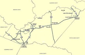 오렌지군 (버지니아주) 지도