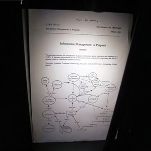 최초의 웹 제안 (1989)은 "모호하지만 흥미로운..." 것으로 평가되었다.