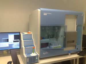 Illumina Genome Analyzer II System. Illumina technologies는 표준적인 high throughput massively parallel sequencing 기술이다.