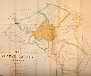 1893년 클라크군 지도