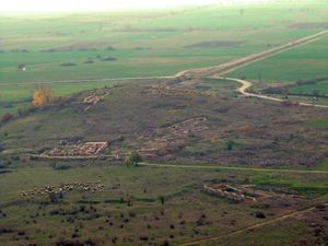 기원전 341년 또는 340년, 오드뤼사이 전쟁의 마지막 단계에서 필리포스 2세가 (재)건설한 동불가리아의 고대 카빌레 유적