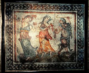 4세기 주택의 "디오니소스 행렬" 모자이크