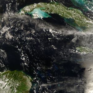 쿠바 북부 해안에서 허리케인 구스타브로 인해 물결이 일어남