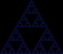 시에르핀스키 삼각형—프랙탈을 형성하는 삼각형의 제한된 재귀