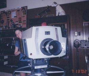 미네소타주 파벡 박물관의 방송용 텔레비전 카메라.