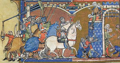 모건 성경에 실린 그림으로, 사무엘기 20장에 나오는 요압이 세바를 추격하여 아벨벳마아가까지 갔고, 세바의 머리가 그에게 던져지는 장면을 묘사하고 있다.