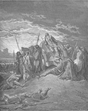 아합의 죽음, 귀스타브 도레