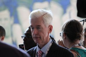 데이비스는 2012년 민주당 전당대회에 참석했다.