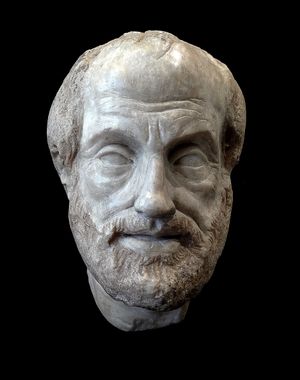 뤼시포스의 작품을 복제한 아리스토텔레스 초상, 루브르 박물관