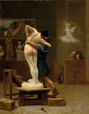 장레옹 제롬(Jean-Léon Gérôme), 피그말리온과 갈라테아, c. 1890