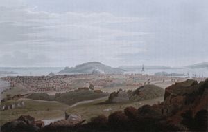 1800년 여름의 크리스티안산, J. W. 에디 그림