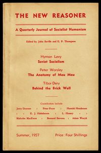 톰슨은 1957년 여름 반체제 마르크스주의 저널 The New Reasoner를 창간했다. 이 간행물은 1960년 New Left Review를 형성하기 위해 합병되었다.