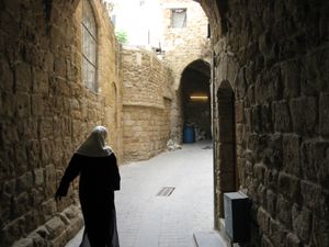 시돈 구 시가지의 골목길