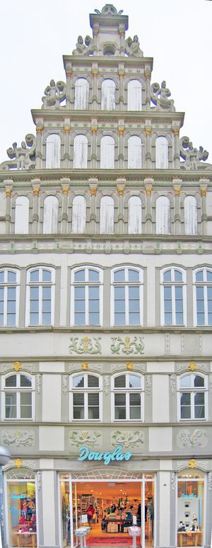 베저 르네상스 양식의 파사드를 갖춘 하우스 힐