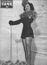 1944년 9월 1일자 Yank, the Army Weekly에 실린 비비안 블레인의 핀업 사진
