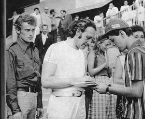 올브리흐스키(왼쪽)와 안제이 바이다(가운데), 1973년