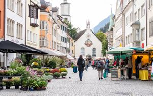 마르크트가세의 주간 시장