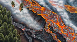 라자사우루스와 다른 공룡들은 데칸 트랩으로 인해 격렬한 화산 활동에 직면했을 것이다.