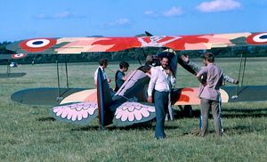 린 개리슨의 Stampe-Vertongen SV.4는 1969년 아일랜드 웨스턴에서 로버트슨 영화 프로젝트를 위해 페인팅되었다.