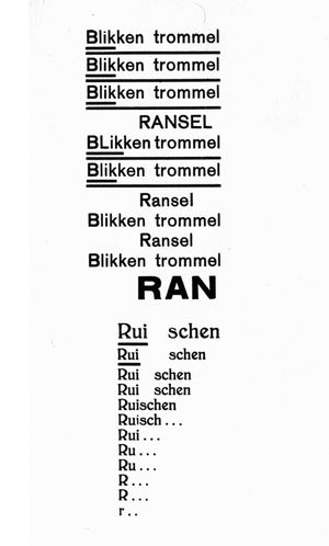 본세의 사운드 시, "지나가는 무리", 1916