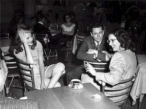 헤이워스와 글렌 포드, 영화 길다 촬영 현장