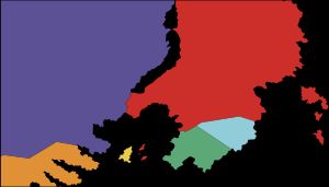 파이어 엠블렘 if의 세계관 지도붉은색: 백야 왕국, 자색: 암야 왕국다른 색은 줄거리 중 등장하는 소규모 국가