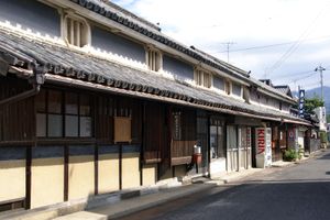 카사기 시즈코의 친어머니와 양어머니의 출신지인 가가와현 히케타정의 거리