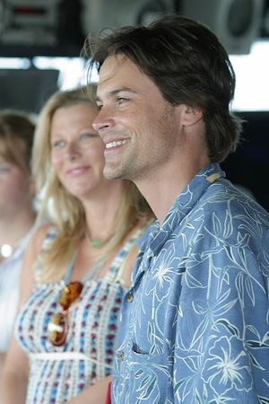 2003년 아내 셰릴 버코프와 함께 있는 로브 로