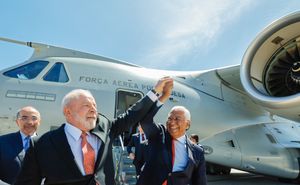 2023년 4월 24일 브라질 대통령 루이스 이나시우 룰라 다 실바와 코스타.